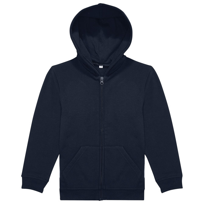 Majica dugi rukavi B&C Zip Hood kids 280g ID 334 tamno plava 5/6 Cijena