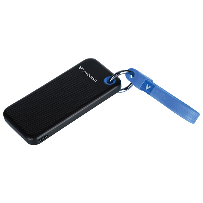 Hard disk eksterni džepni  SSD 1TB 3.2 Gen2 USB-C  Verbatim 32191 blister crno plavi Cijena