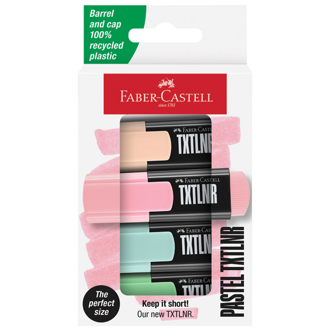 Signir 1-5 mm mini TXTLNR Pastel kart.kutija Faber Castell 154214/4boje blister Cijena