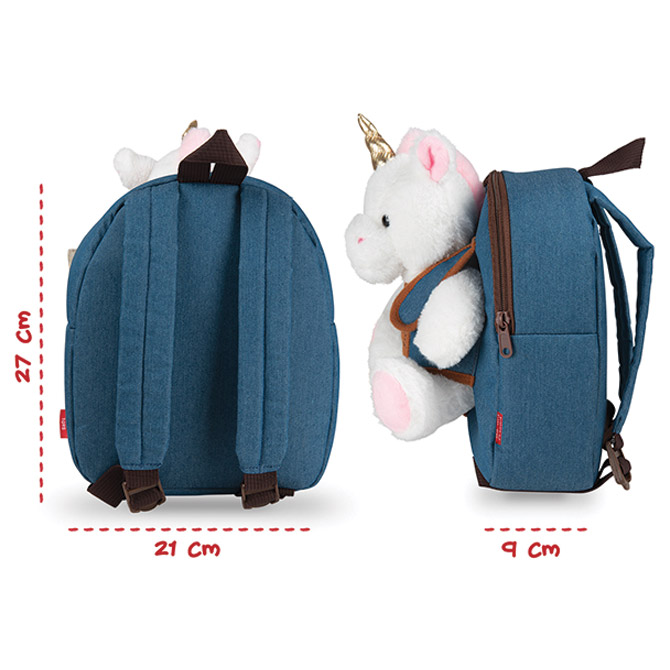 Ruksak mini s odvojivim plišancem Tiara Unicorn Perletti 13037 Cijena