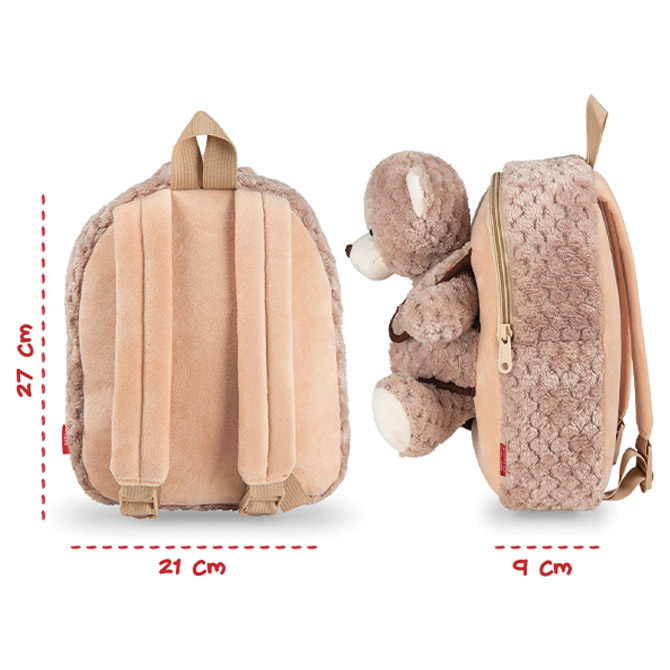 Ruksak mini s odvojivim plišancem Milly Bear Perletti 13038 Cijena