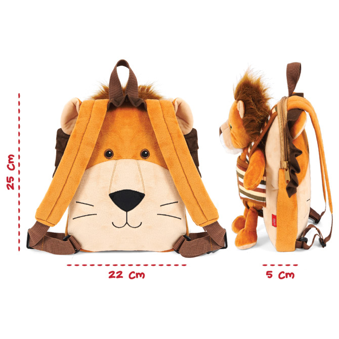 Ruksak mini obostrani s odvojivim plišancem Lenny Lion Perletti 13075 Cijena