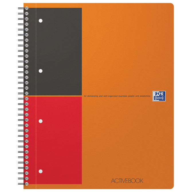 Blok kolegij A4 crte 80L perforacija+4rupe Activebook Oxford 100102994 Cijena