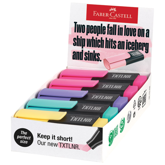 Signir 1-5mm mini TXTLNR Pastel 2 kart.kutija pk10 Faber Castell 154212 sortirano Cijena