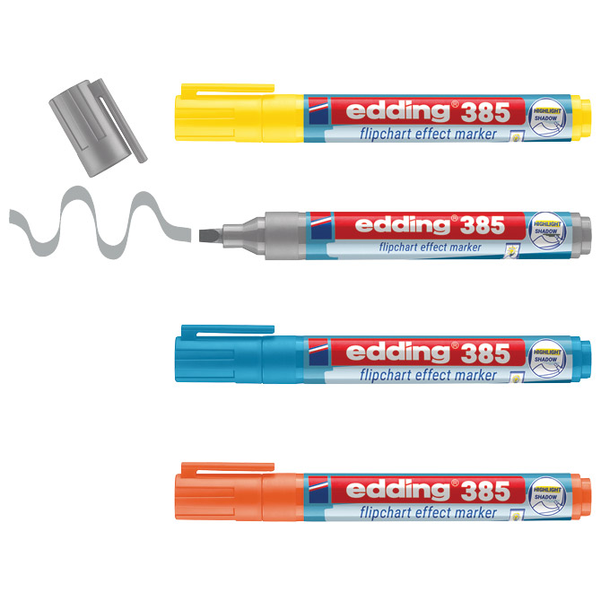 Marker Flipchart effect 1-5 mm Edding 385/4boje Cijena