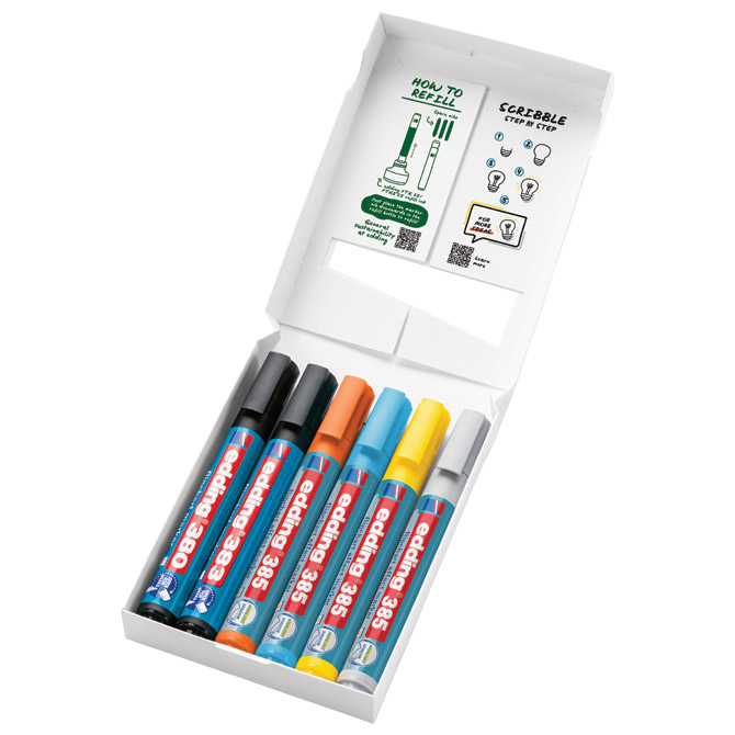 Set Marker Flipchart effect za signiranje i sjenčanje pk6 Edding Cijena