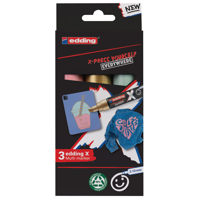 Set X Marker 2-10 mm Pastel Edding pk3 Edding 6900 Cijena
