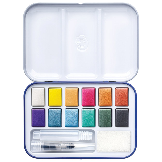 Boja vodena 12boje u metalnoj kutiji Travel box Design Journey Staedtler 888M M12-C Cijena