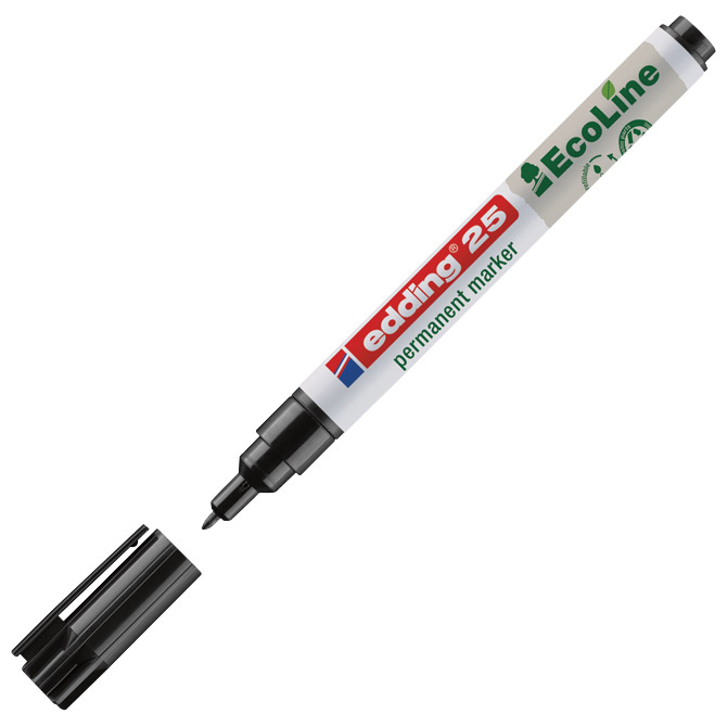 Marker permanentni 1 mm okrugli vrh EcoLine Edding 25 crni Cijena