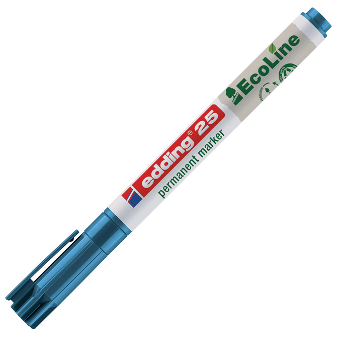 Marker permanentni 1 mm okrugli vrh EcoLine Edding 25 plavi Cijena