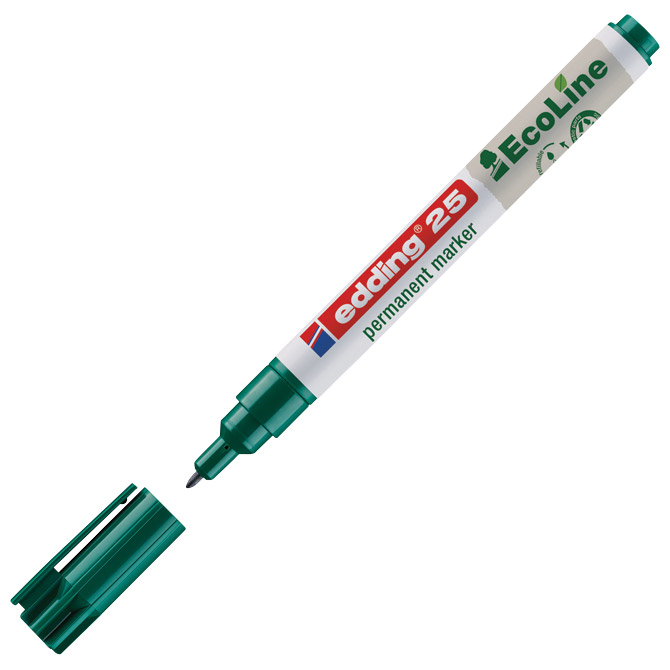 Marker permanentni 1 mm okrugli vrh EcoLine Edding 25 zeleni Cijena