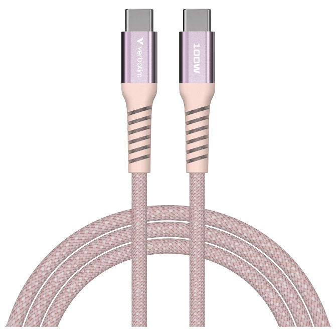 Kabel magnetski USB-C na USB-C 100W 120 cm Verbatim 31857 rozi Cijena