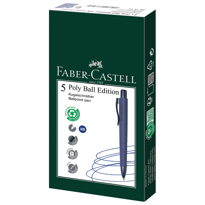 Olovka kemijska gumirana Poly Ball Urban XB Faber Castell 241111 future dusk Cijena