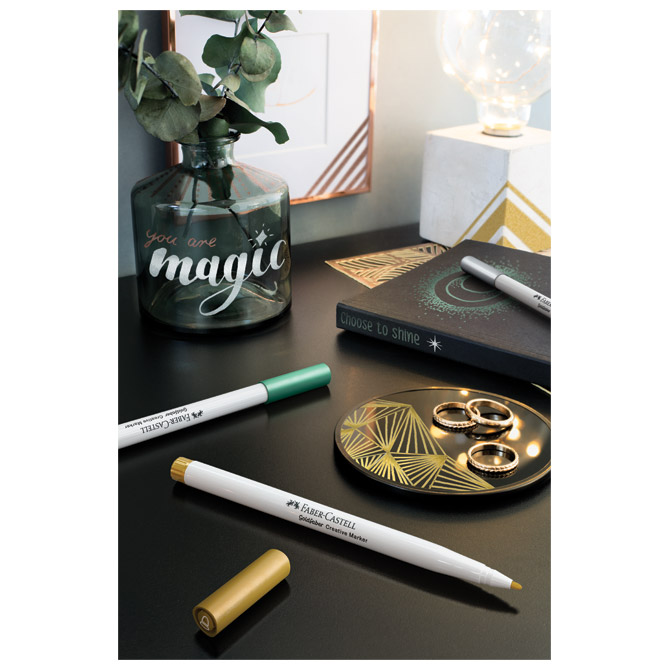 Marker permanentni dekorativni 1,5mm Metalic pk6 Faber Castell 161107 sort blister Cijena
