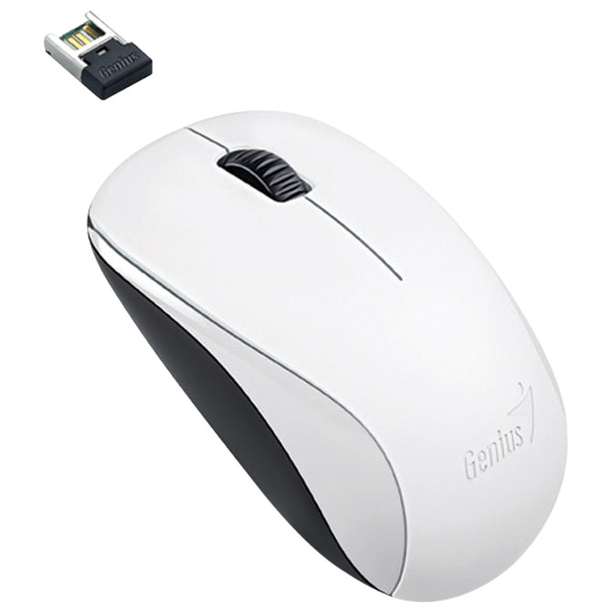 Miš usb 3tipke laserski bežični NX-7000 Genius bijeli Cijena