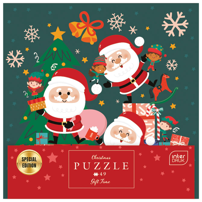 Puzzle 49 kom u okviru Christmas “Gift Time” Interdruk Cijena