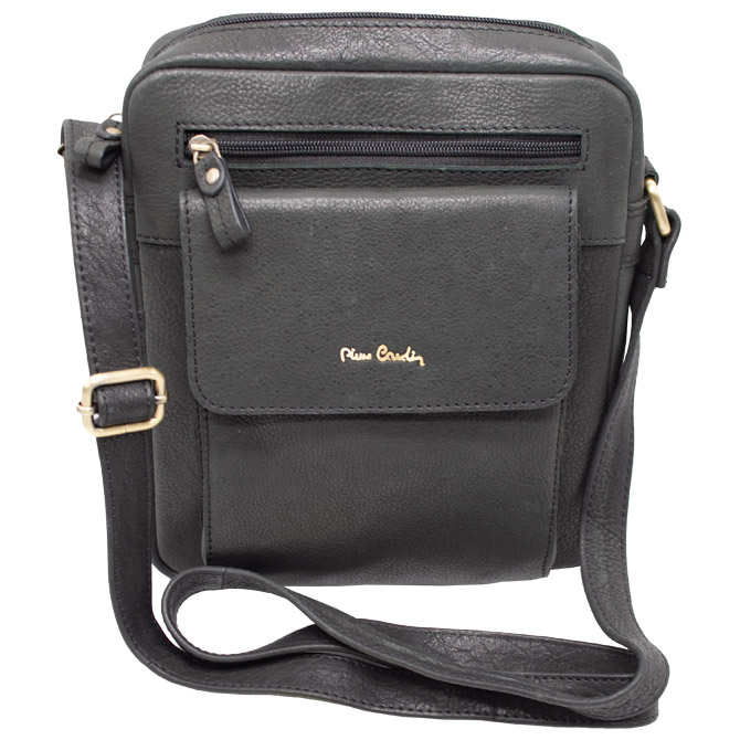 Torba kožna muška (na rame) Pierre Cardin 8423TILAK112 crna Cijena