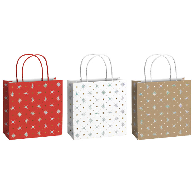 Vrećice ukrasne 20x20x8cm novogodišnje Stewo 5115 99 sortirano Cijena