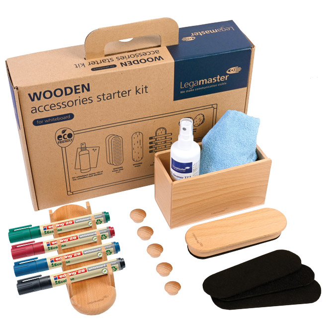 Set pribora za bijelu ploču 17 dijelova Legamaster 7-125600 drveni Cijena