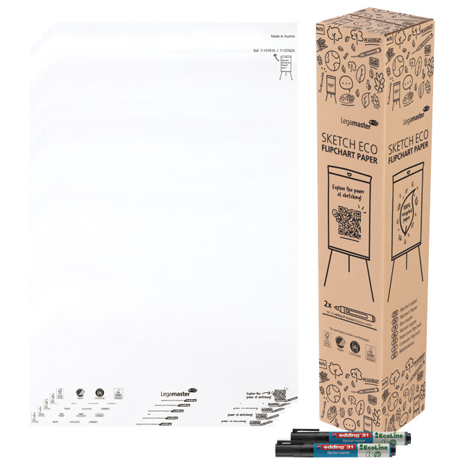 Blok-Flipchart u roli 5x20 listova Sketch Eco Legamaster 7-157610 Cijena