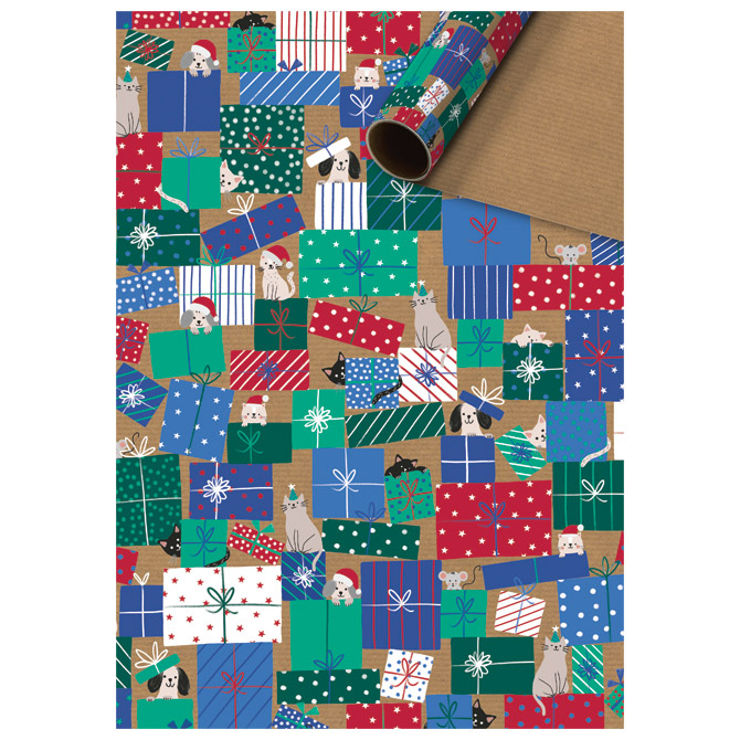 Papir ukrasni rola 70x500cm Natur Xmas kids novogodišnji Stewo 1642 99 Cijena