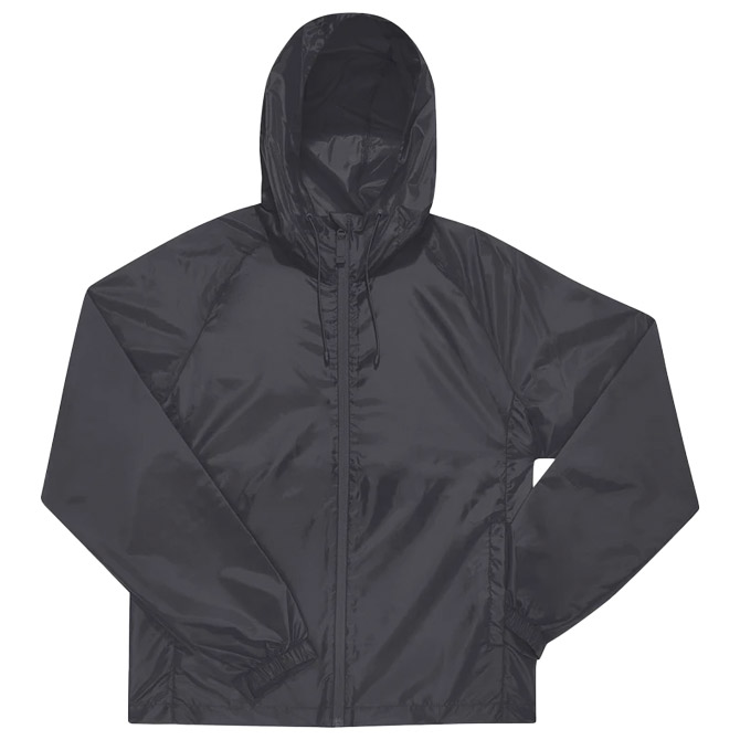 Vjetrovka s kapuljačom zip unisex B&C # Reset Lined Windbreaker tamno siva S Cijena