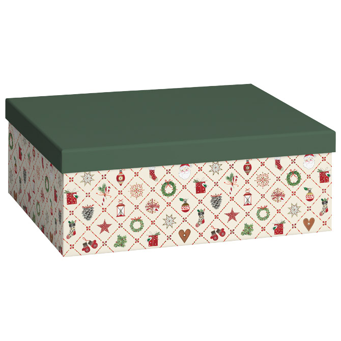 Kutija ukrasna kartonska X-mas 24x33x12cm Stewo 5123 50 Cijena