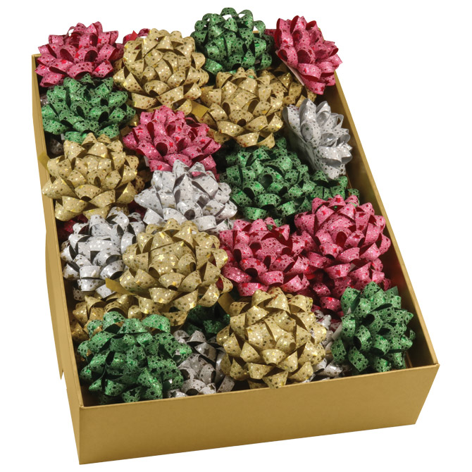 Mašna ukrasna samoljepljiva 80mm Glitter Star Prasent 20140-099 sort Cijena