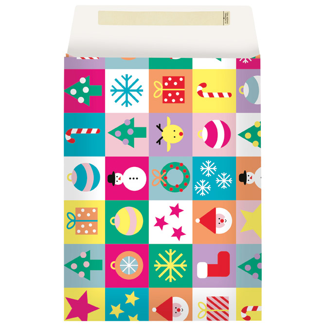 Vrećice-kuverte ukrasne strip novogodišnje 22x5x30cm pk10 Stewo 5239 25 Cijena