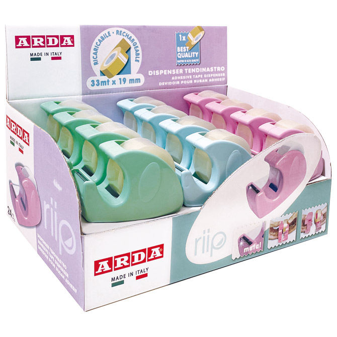 Stalak s trakom ljepljivom 19mm/33m Arda C1347P pastel Cijena