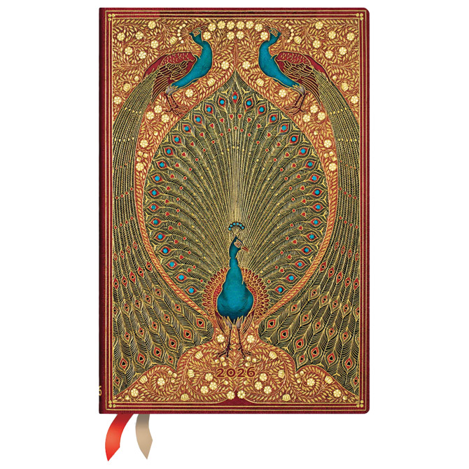 Planer dnevni 2026-9,5x14cm-mini s gumicom Hafiz’s Peacocks Paperblanks DE0722-8 Cijena