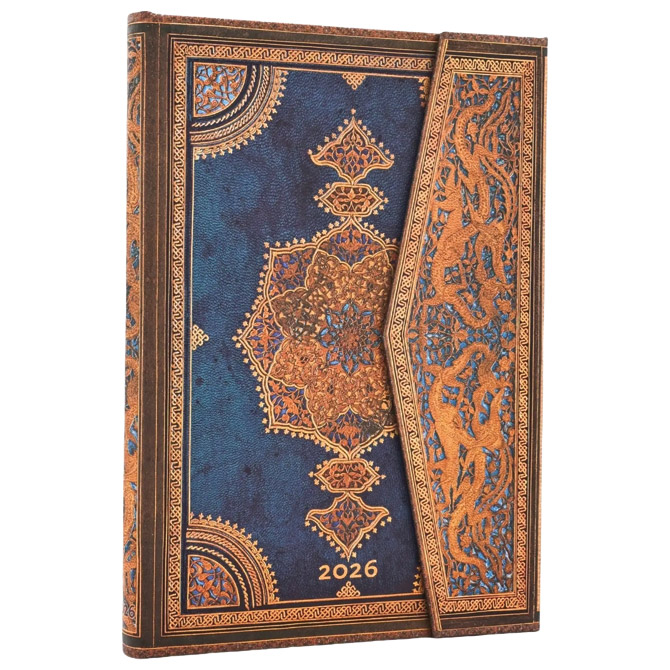 Planer tjedni 2026-13x18cm-midi magnet Safavid Indigo Paperblanks DE0762-4 Cijena