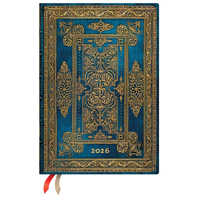 Planer dnevni 2026-13x18cm-midi s gumicom Blue Luxe Paperblanks DE0751-8 Cijena