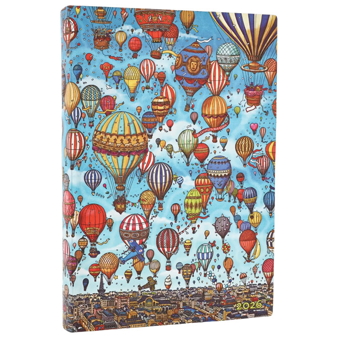Planer dnevni 2026-12,5x17,5cm-midi s gumicom Balloon Festival Flexi Paperblanks FE0834-8 Cijena