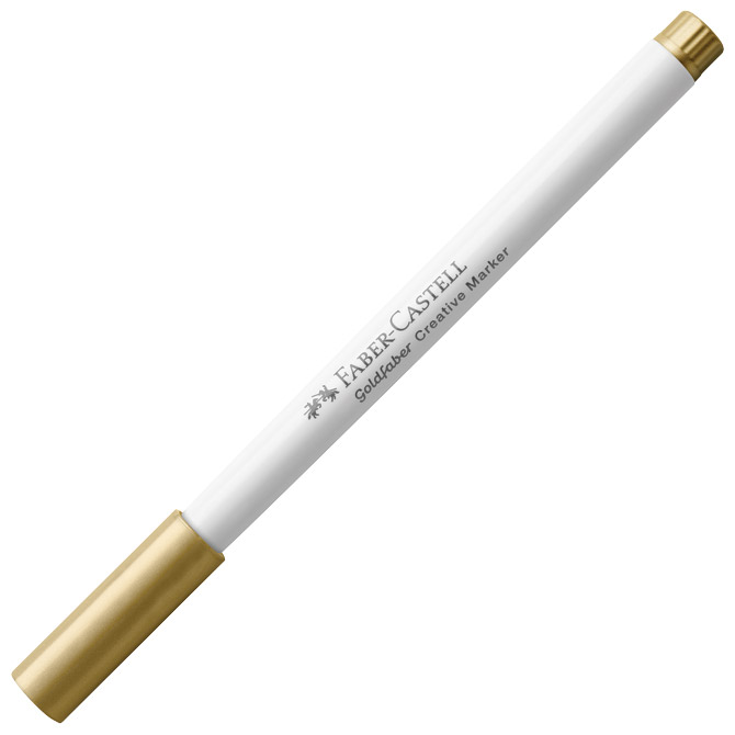 Marker permanentni dekorativni 1,5mm Metalic Faber Castell 161150 zlatni Cijena