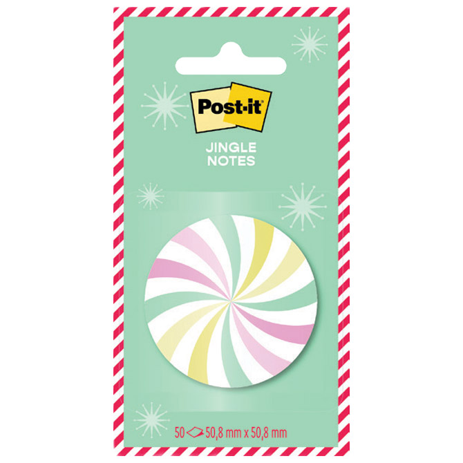 Blok samoljepljiv Božićni motivi  48.2x48.2mm 50L Post-it EMHOL25-JN 3M.sortirano blister Cijena