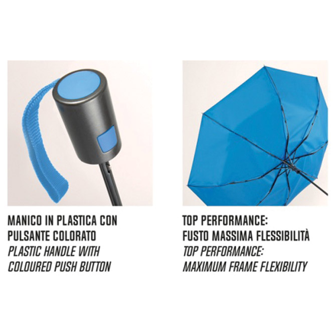 Kišobran automatik sklopivi s gum.drškom Promo Perletti 96008-04 bijeli Cijena