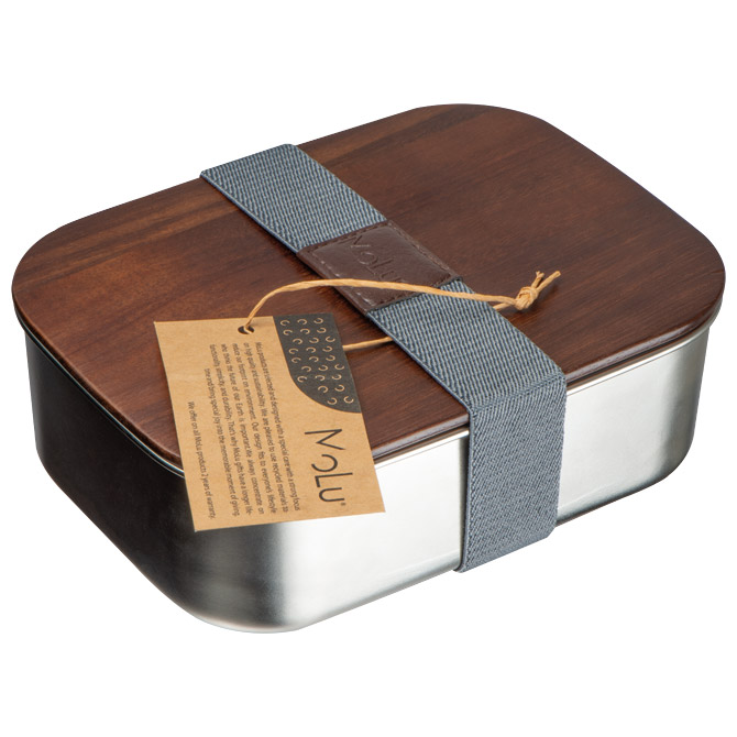 Kutija za ručak MoLu Puerto Banus 3984 metalna s drvenim poklopcem Cijena