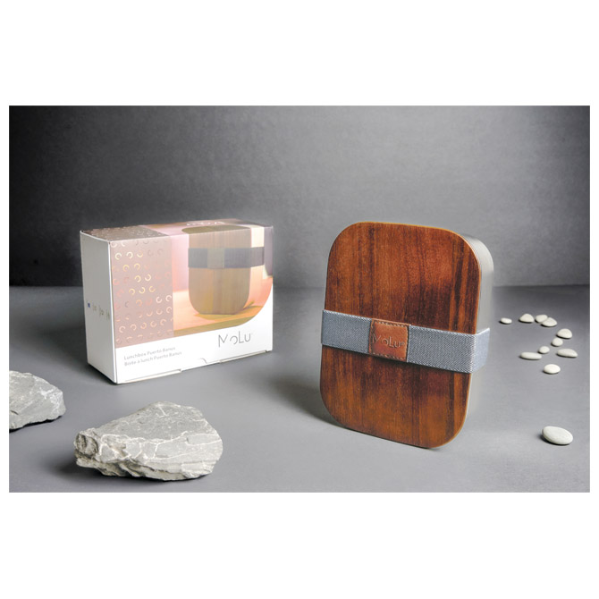 Kutija za ručak MoLu Puerto Banus 3984 metalna s drvenim poklopcem Cijena