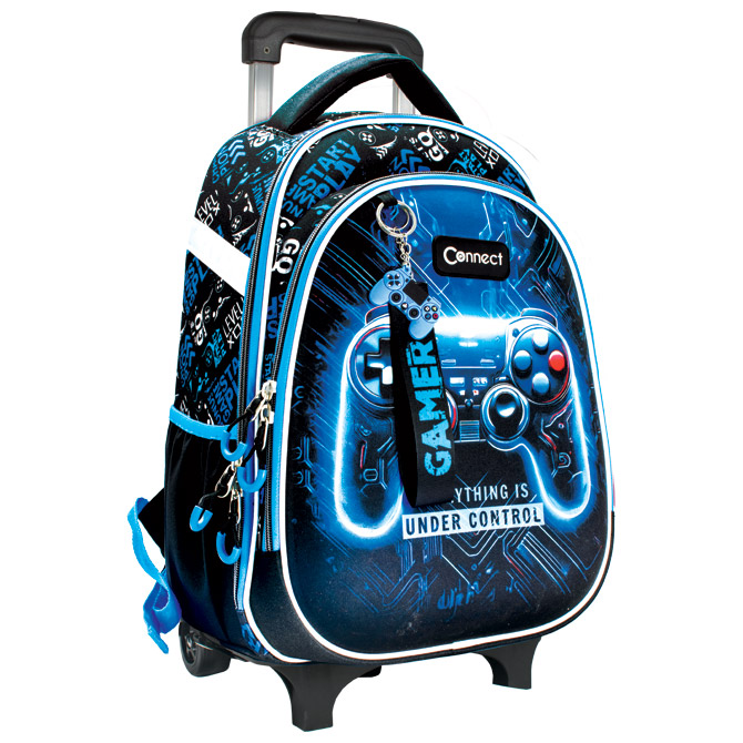 Ruksak školski s kotačićima XT Gamer Blue 26.Connect Cijena