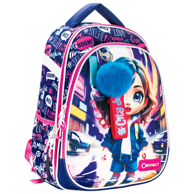 Ruksak školski anatomski lagan XT City Doll 26.Connect Cijena