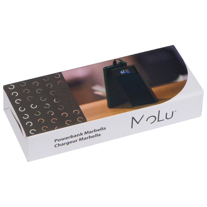Punjač Powerbank 20000 mAh s funkcijom brzog punjenja MoLu Marbella 3982-03 crni Cijena