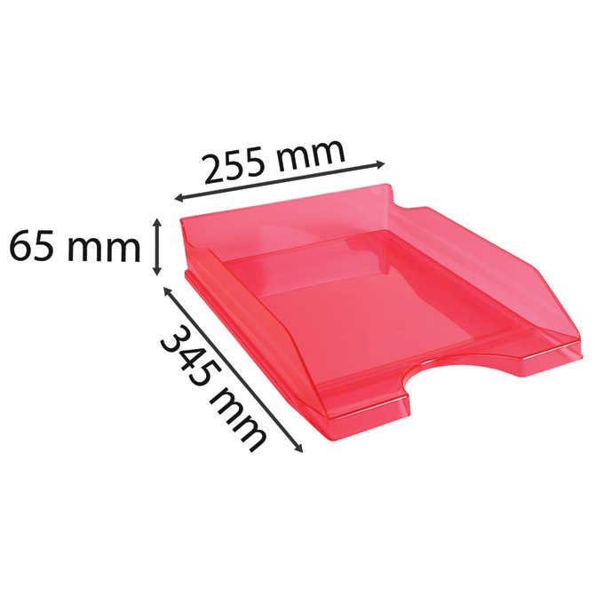 Ladica za spise Ecotray 12354D Fornax prozirno roza Cijena