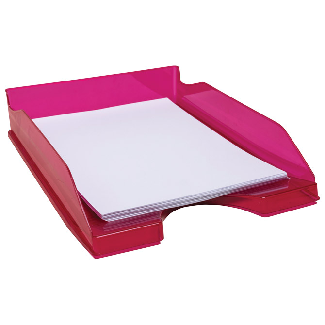 Ladica za spise Ecotray 12354D Fornax prozirno roza Cijena