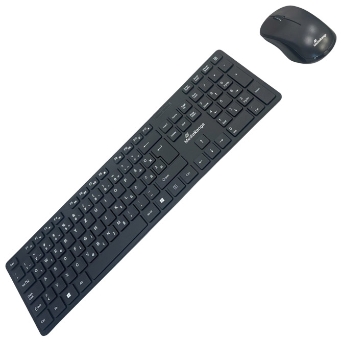 Tipkovnica + Miš bežični MROS107 (HR) slim crna Cijena
