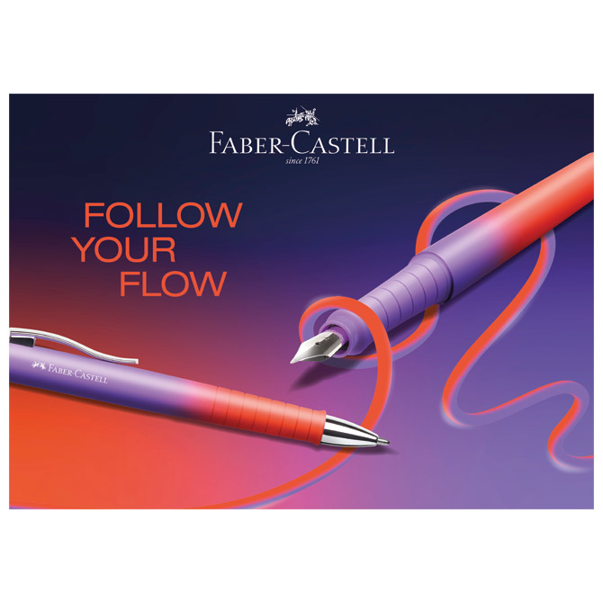 Nalivpero Poly (M) Flow Faber Castell 241019 crveno-ljubičasto Cijena