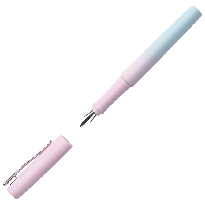 Nalivpero Poly (M) Flow Faber Castell 241017 svijetloplavo-svijetlorozo Cijena
