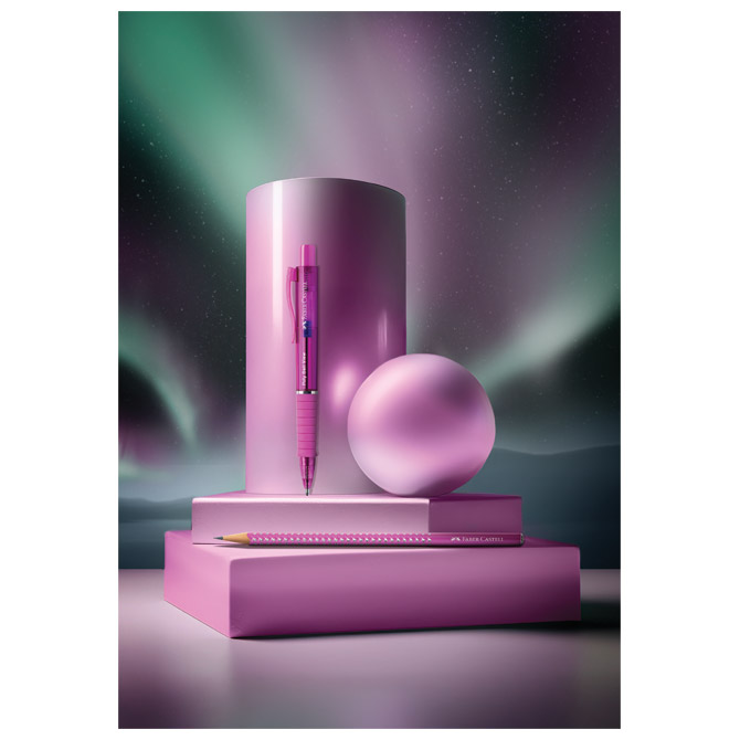 Olovka grafitna B Sparkle Faber Castell 118291 fuksija Cijena