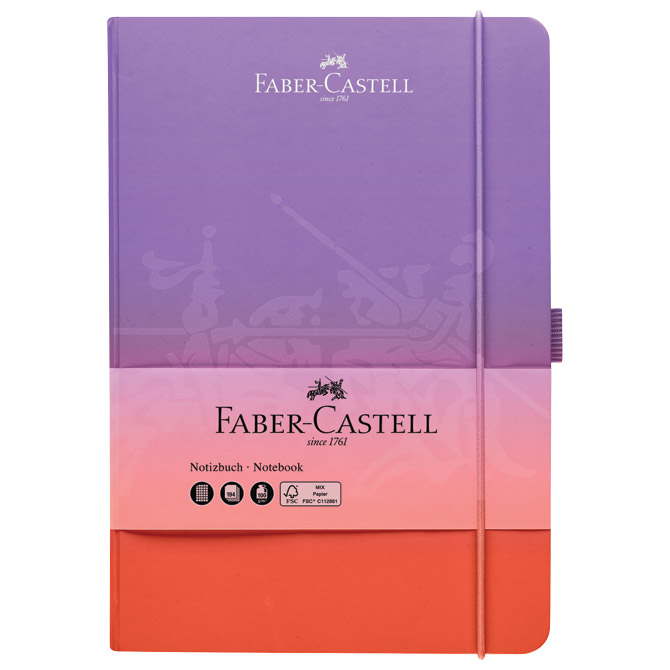 Notes 14,5x21 cm karo 96 L 100 g s gumicom Flow Faber Castell 10 284 662 crveno-ljubičasti Cijena