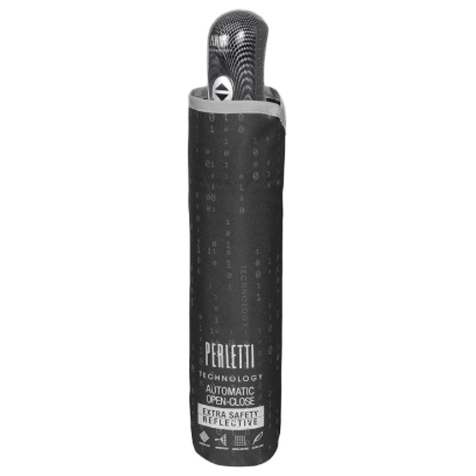 Kišobran automatik (otvaranje+zatvaranje) sklopivi s plastičnom drškom Technology Perletti 21825 Cijena